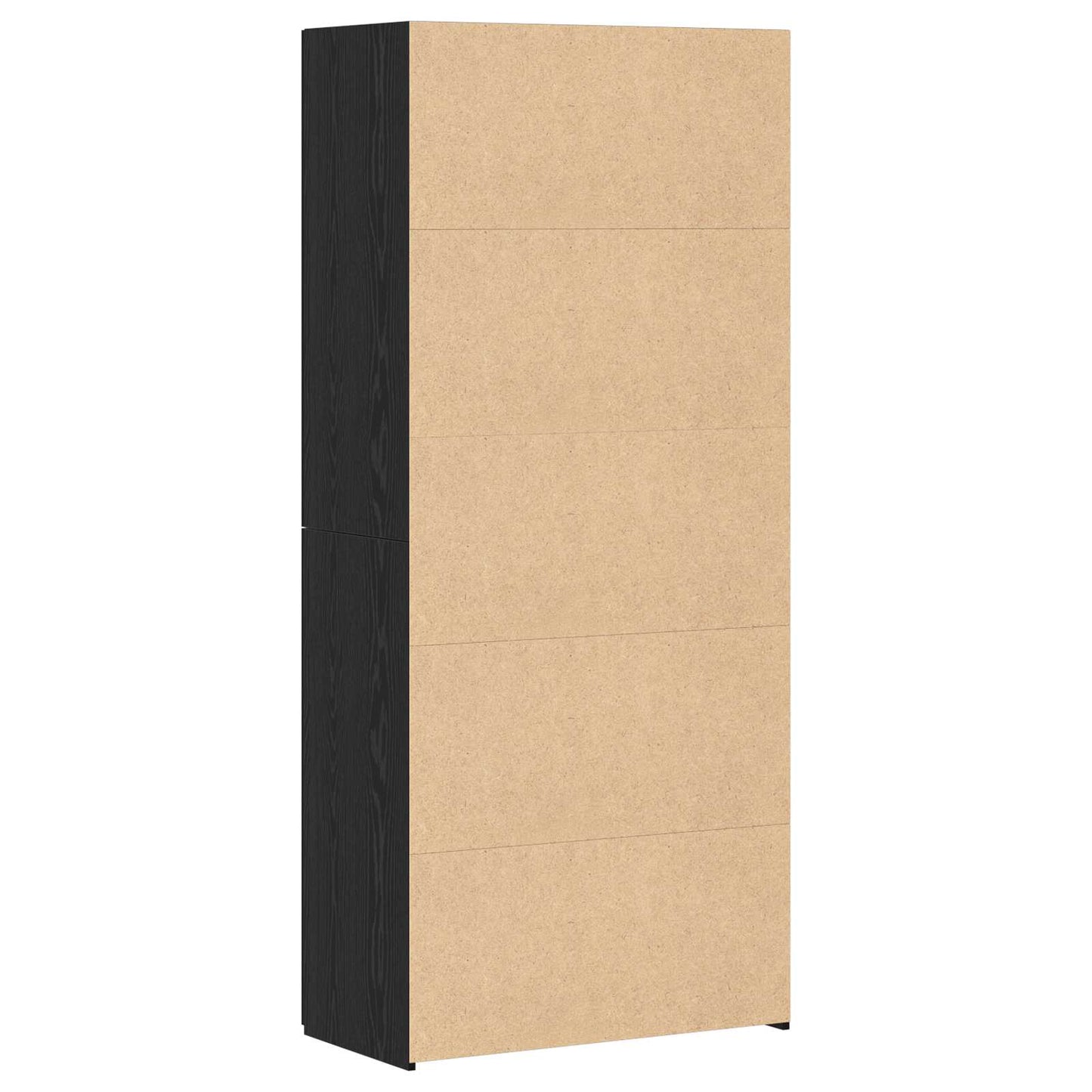 vidaXL Highboard 2 pcs Schwarz Eichen-Optik 80 x 42 x 185 cm