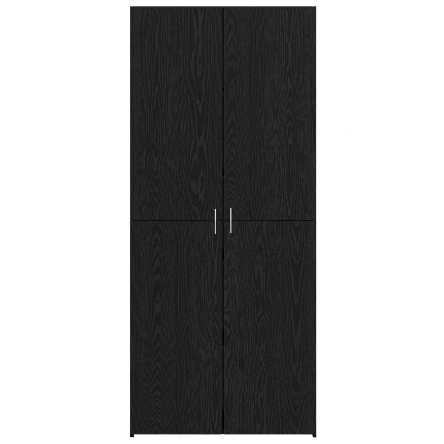 vidaXL Highboard 2 pcs Schwarz Eichen-Optik 80 x 42 x 185 cm