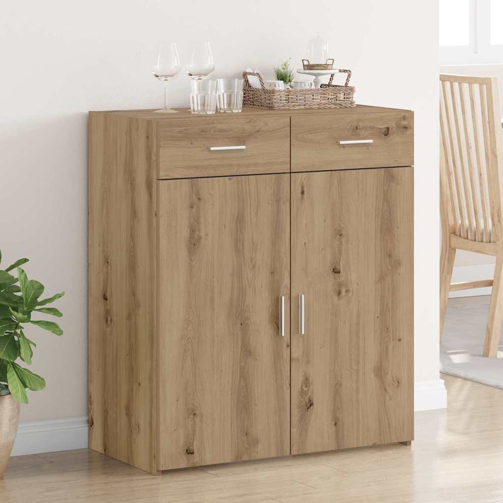 vidaXL Meuble de salle de bain chêne artisan 80 x 42,5 x 93,5 cm aggloméré