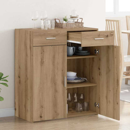 vidaXL Meuble de salle de bain chêne artisan 80 x 42,5 x 93,5 cm aggloméré