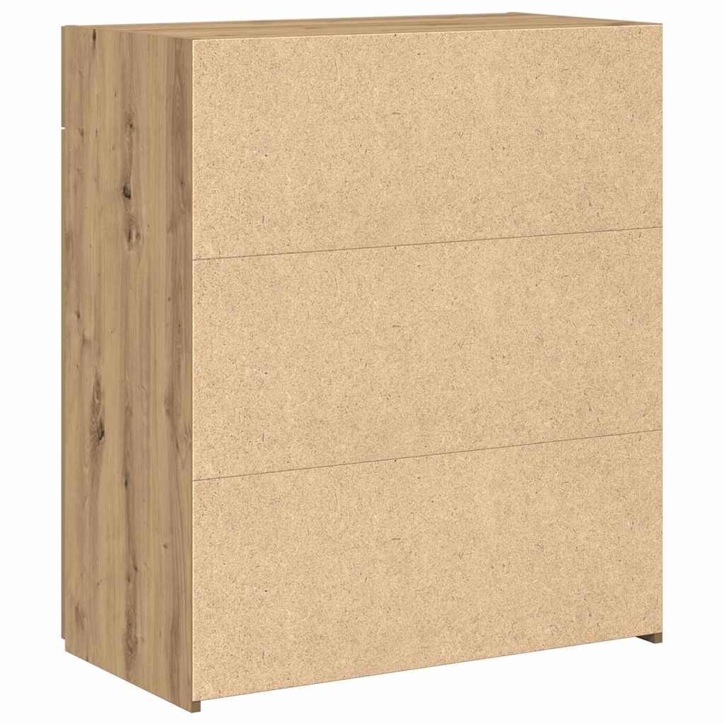 vidaXL Meuble de salle de bain chêne artisan 80 x 42,5 x 93,5 cm aggloméré
