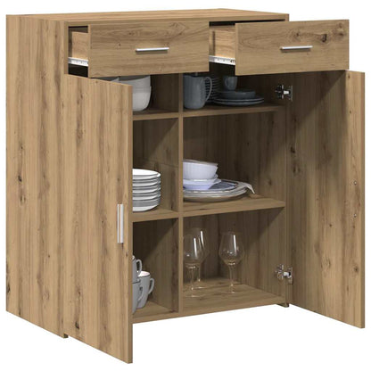 vidaXL Meuble de salle de bain chêne artisan 80 x 42,5 x 93,5 cm aggloméré