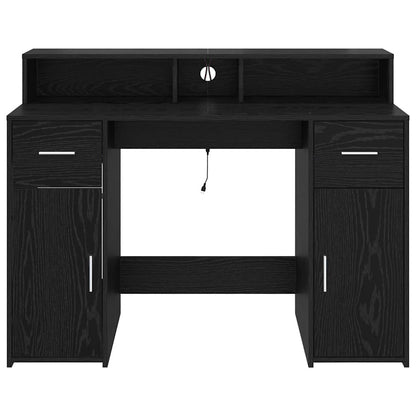 vidaXL Schreibtisch Schwarze Eiche 120 x 55 x 91 cm Holzwerkstoff