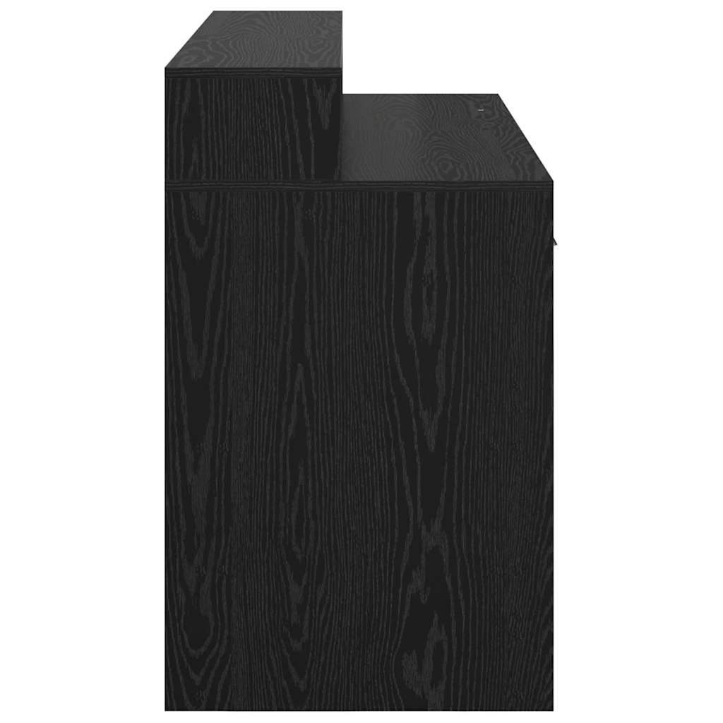 vidaXL Schreibtisch Schwarze Eiche 120 x 55 x 91 cm Holzwerkstoff