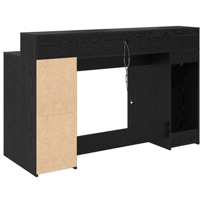 Schreibtisch Schwarze Eiche 140 x 55 x 91 cm Holzwerkstoff