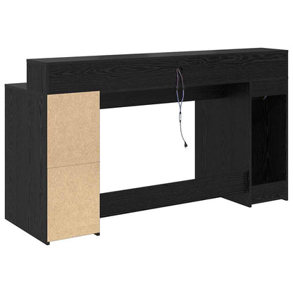 vidaXL Schreibtisch Schwarze Eiche 160 x 55 x 91 cm Holzwerkstoff
