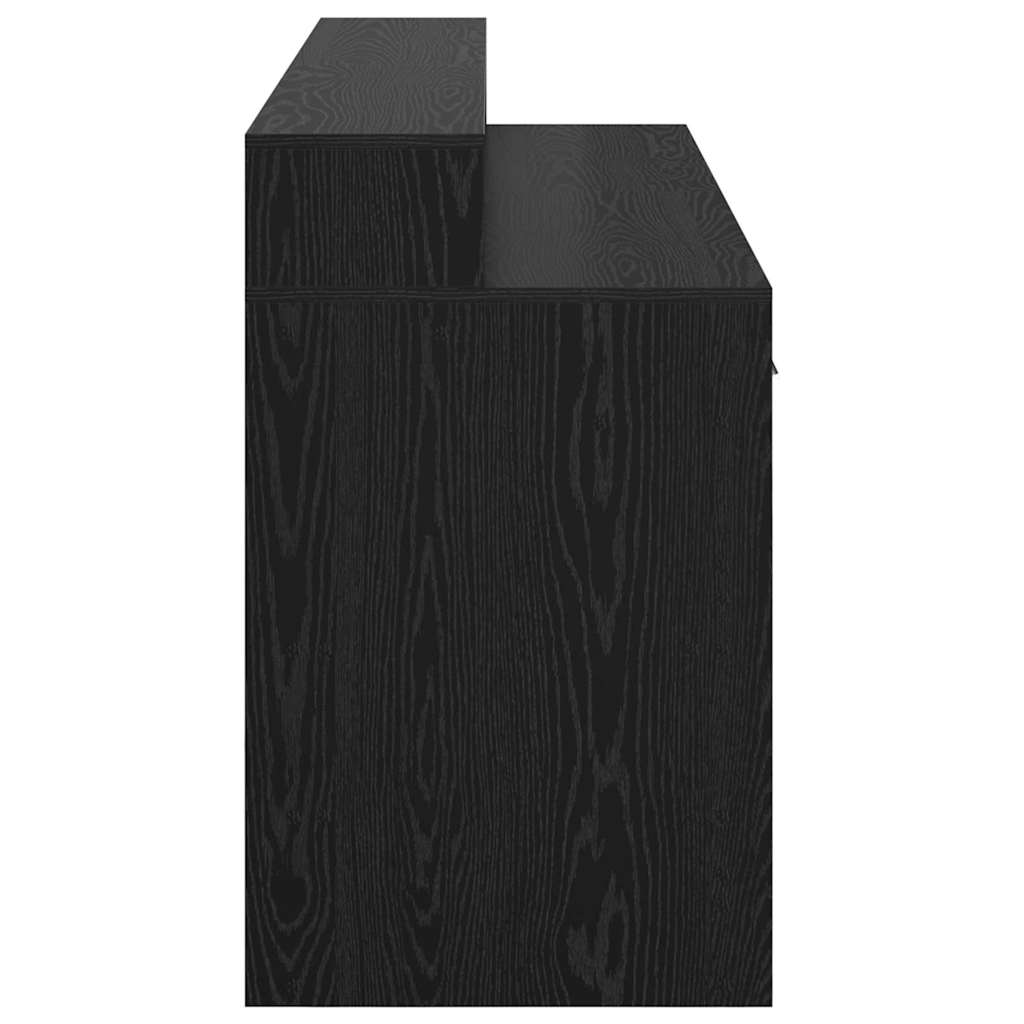 vidaXL Schreibtisch Schwarze Eiche 160 x 55 x 91 cm Holzwerkstoff