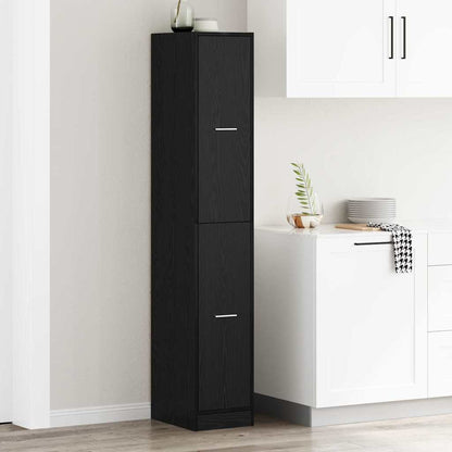 vidaXL Apothekerschrank Schwarz Eichen-Optik 30 x 41 x 174.5 cm