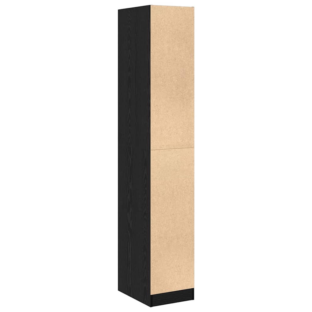 vidaXL Apothekerschrank Schwarz Eichen-Optik 30 x 41 x 174.5 cm