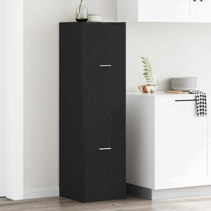 vidaXL Apothekerschrank Schwarz Eichen-Optik 40 x 41 x 144.5 cm