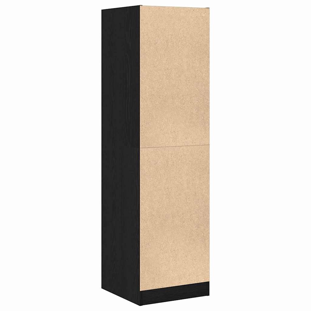 vidaXL Apothekerschrank Schwarz Eichen-Optik 40 x 41 x 144.5 cm