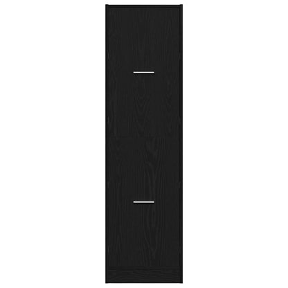 vidaXL Apothekerschrank Schwarz Eichen-Optik 40 x 41 x 144.5 cm