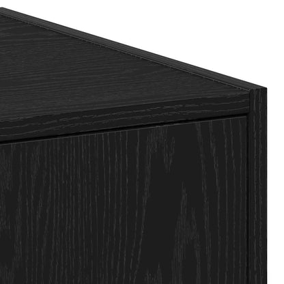 vidaXL Apothekerschrank Schwarz Eichen-Optik 40 x 41 x 174.5 cm