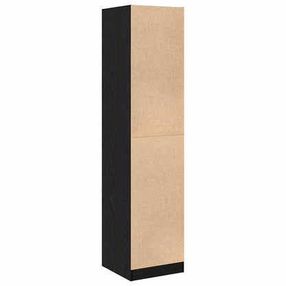 vidaXL Apothekerschrank Schwarz Eichen-Optik 40 x 41 x 174.5 cm