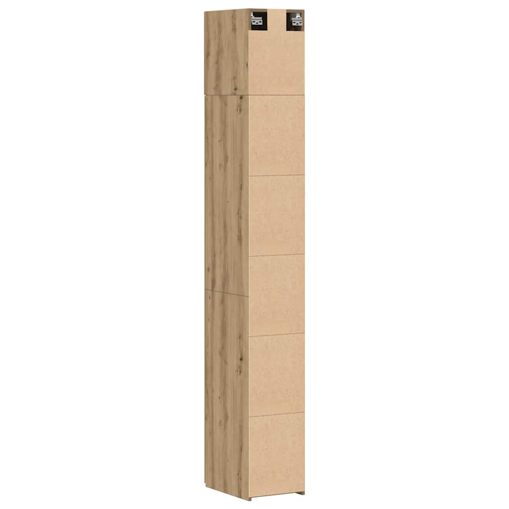 vidaXL Aufbewahrungsschrank 3 pcs Artisan-Eiche 30 x 42,5 x 225 cm