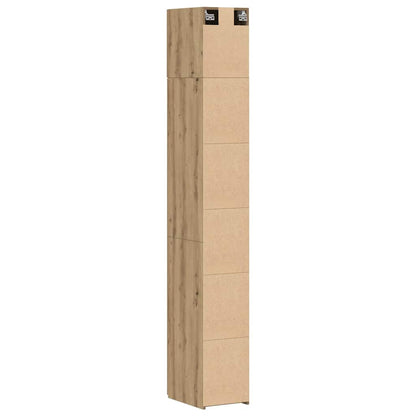 vidaXL Aufbewahrungsschrank 3 pcs Artisan-Eiche 30 x 42,5 x 225 cm