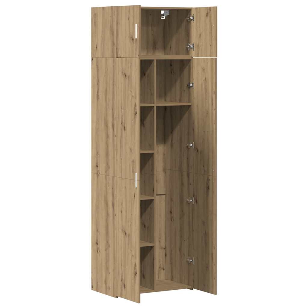 vidaXL Aufbewahrungsschrank 3 pcs Artisan-Eiche