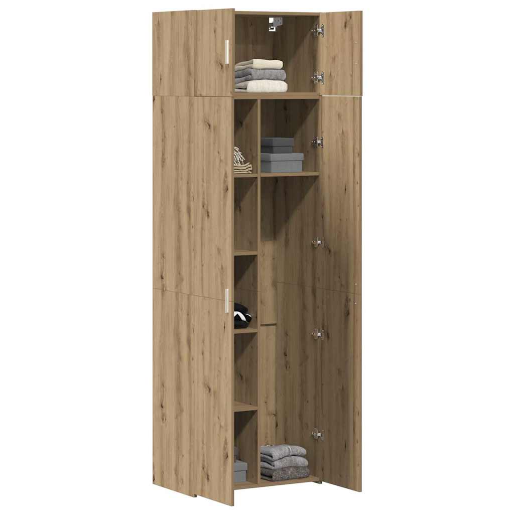vidaXL Aufbewahrungsschrank 3 pcs Artisan-Eiche