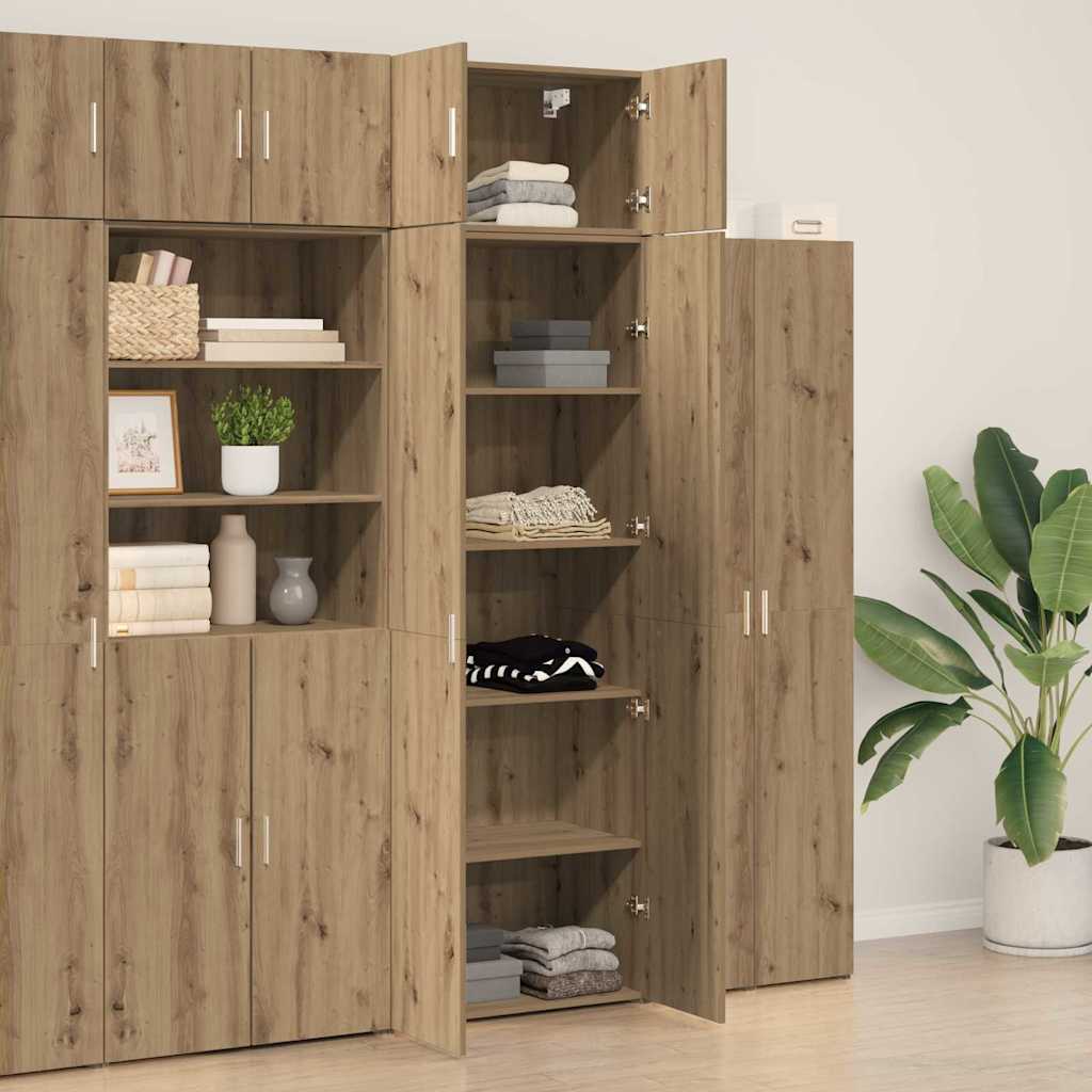 vidaXL Meuble de rangement 3 pcs chêne artisan