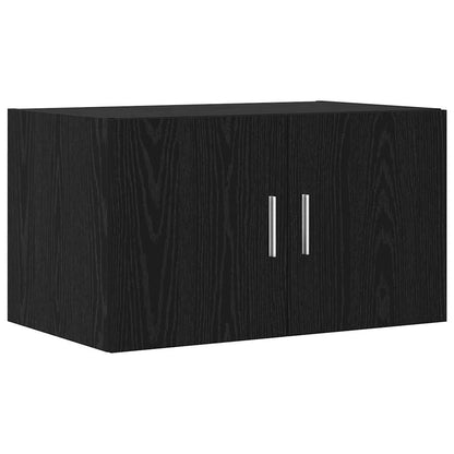 vidaXL Meuble de rangement 3 pcs Noir aspect chêne