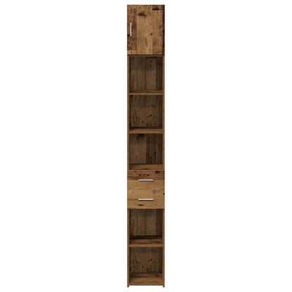 vidaXL Aufbewahrungsschrank 2 pcs Altholz 30 x 42,5 x 225 cm