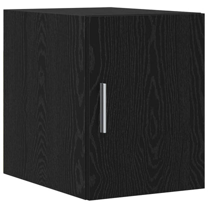 vidaXL Meuble de rangement à tiroirs 2 pcs Noir aspect chêne