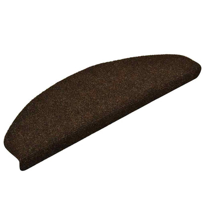 vidaXL Stufenmatten Selbstklebend 20 Stk. 65x21x4 cm Braun Halbrund Groß