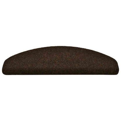 vidaXL Stufenmatten Selbstklebend 20 Stk. 65x21x4 cm Braun Halbrund Groß