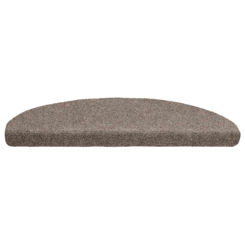 vidaXL Stufenmatten Selbstklebend 20 Stk. 65x21x4 cm Beige Halbrund Groß