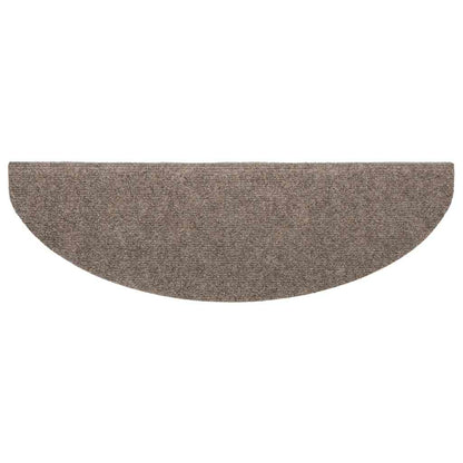 vidaXL Stufenmatten Selbstklebend 20 Stk. 65x21x4 cm Beige Halbrund Groß