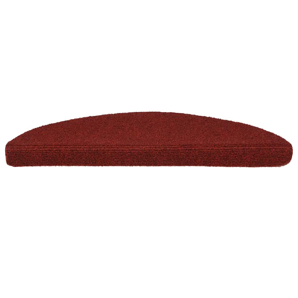 vidaXL Stufenmatten Selbstklebend 20 Stk. 56x17x3 cm Bordeauxrot Halbrund