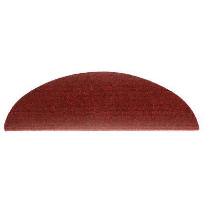 vidaXL Stufenmatten Selbstklebend 20 Stk. 56x17x3 cm Bordeauxrot Halbrund