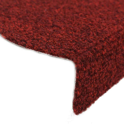 vidaXL Stufenmatten Selbstklebend 20 Stk. 56x17x3 cm Bordeauxrot Halbrund