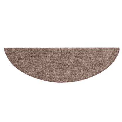 Stufenmatten Selbstklebend 30 Stk. 56x17x3 cm Hellbraun Halbrund