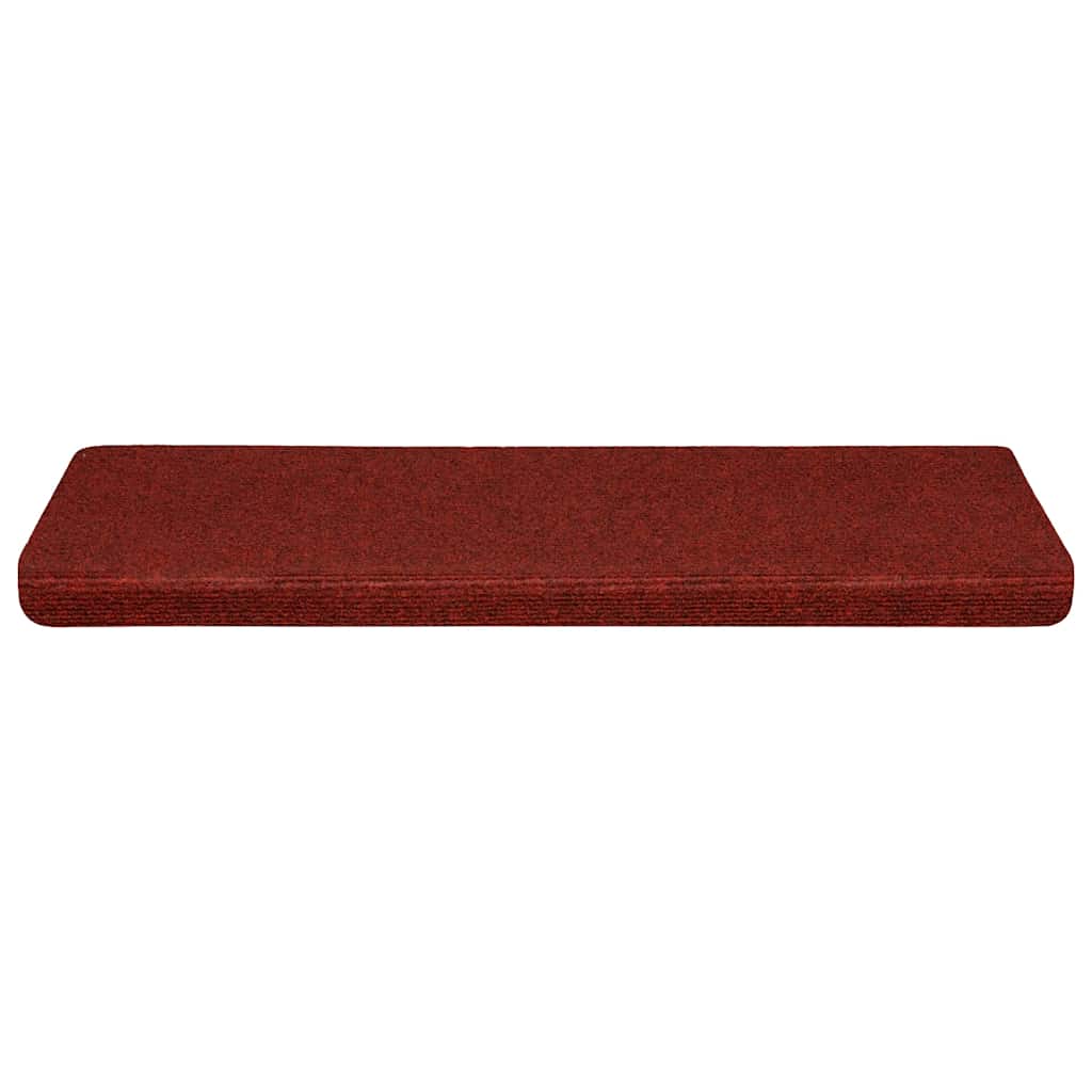 Stufenmatten Selbstklebend 30 Stk. 65x21x4 cm Bordeauxrot Rechteckiger Rand