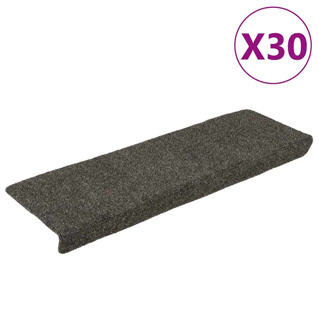 Stufenmatten Selbstklebend 30 Stk. 65x21x4 cm Anthrazit Rechteckiger Rand