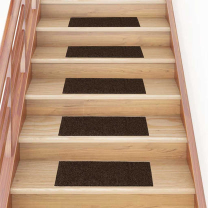 vidaXL Stufenmatten Selbstklebend 30 Stk. 60x25 cm Braun Rechteckig