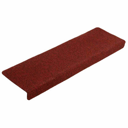 vidaXL Stufenmatten Selbstklebend 20 Stk. 65x21x4 cm Bordeauxrot Rechteckiger Rand