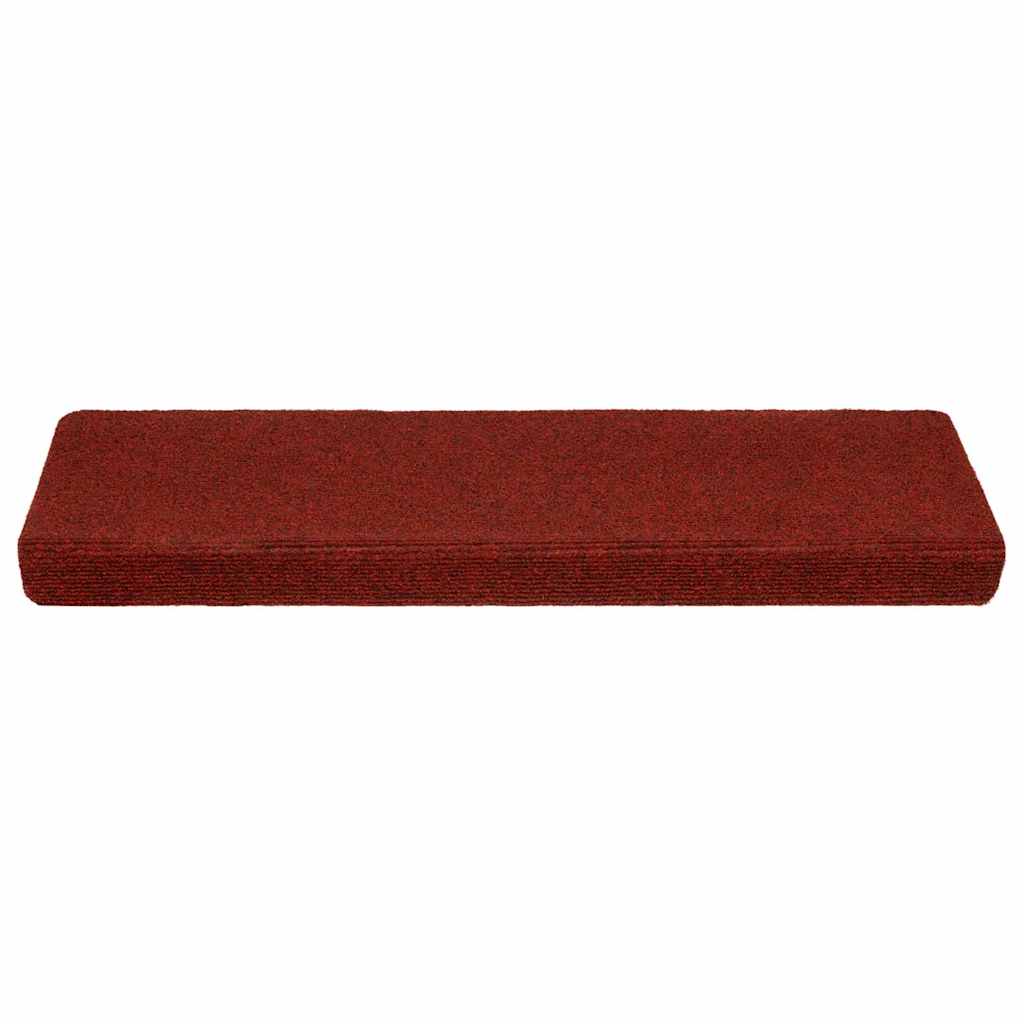 vidaXL Stufenmatten Selbstklebend 20 Stk. 65x21x4 cm Bordeauxrot Rechteckiger Rand