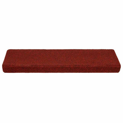 vidaXL Stufenmatten Selbstklebend 20 Stk. 65x21x4 cm Bordeauxrot Rechteckiger Rand