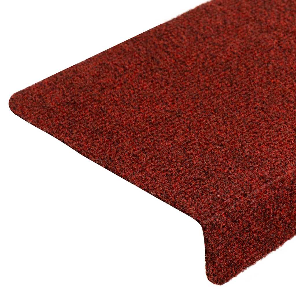 vidaXL Stufenmatten Selbstklebend 20 Stk. 65x21x4 cm Bordeauxrot Rechteckiger Rand