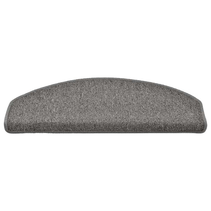 Stufenmatten 30 Stk. 65x24x4 cm Dunkelgrau Halbrund Groß