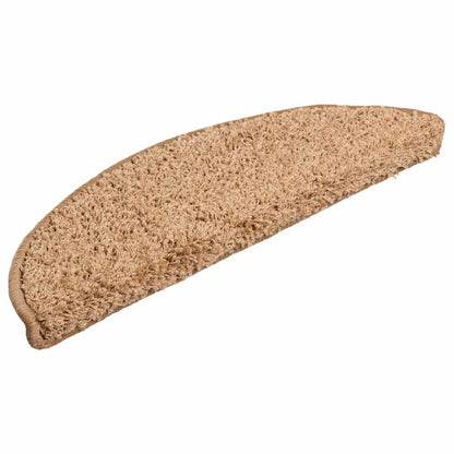Stufenmatten 30 Stk. 56x17x3 cm Beige Halbrund