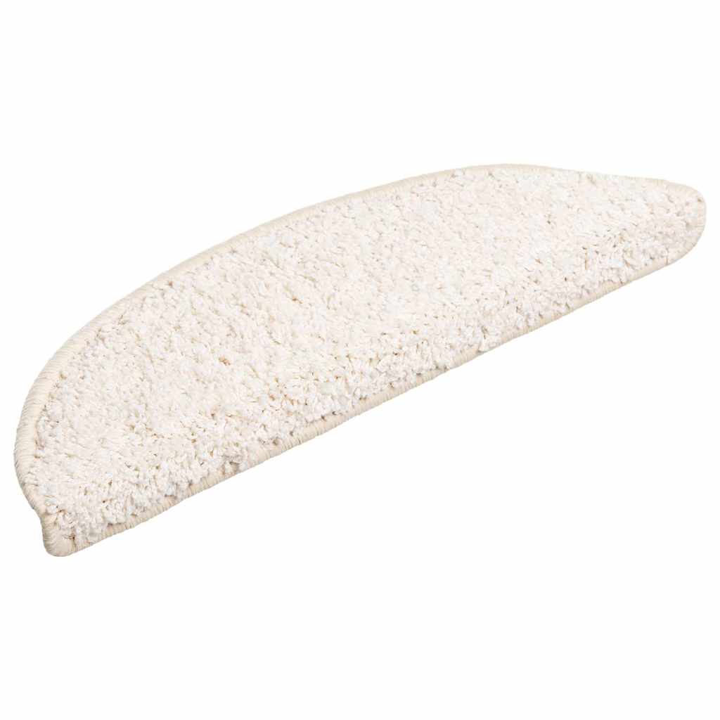 Stufenmatten 30 Stk. 56x17x3 cm Weiß Halbrund