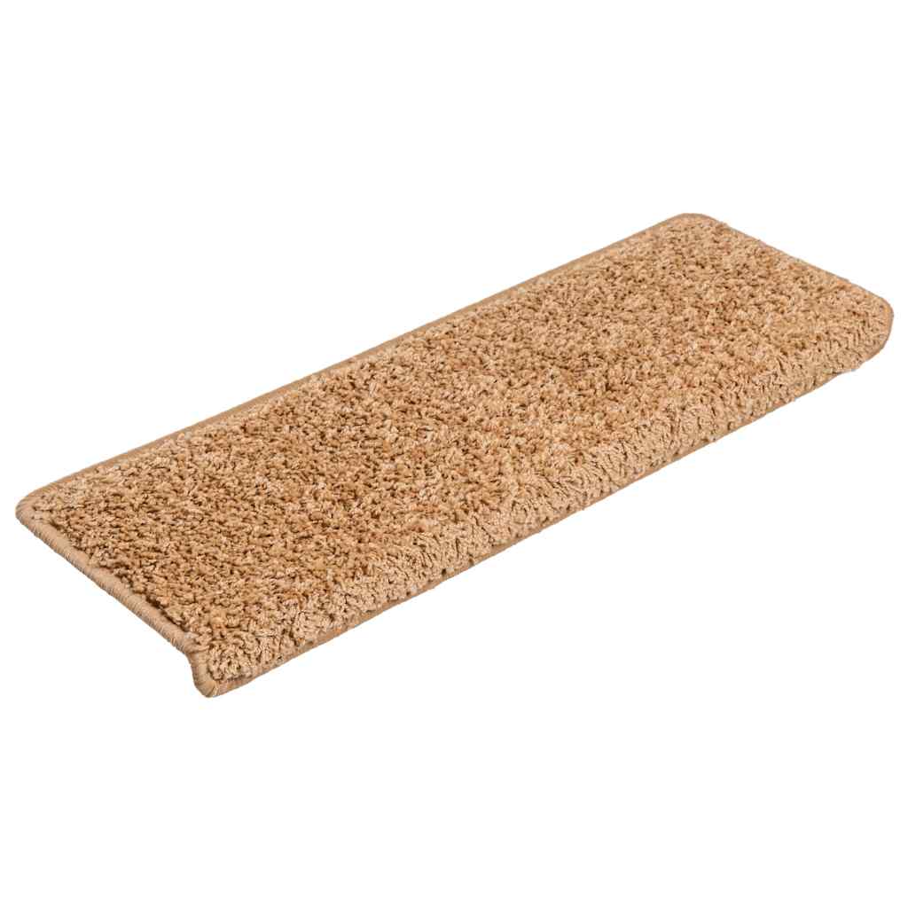 Stufenmatten 30 Stk. 65x21x4 cm Beige Rechteckiger Rand