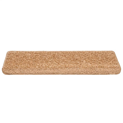 Stufenmatten 30 Stk. 65x21x4 cm Beige Rechteckiger Rand