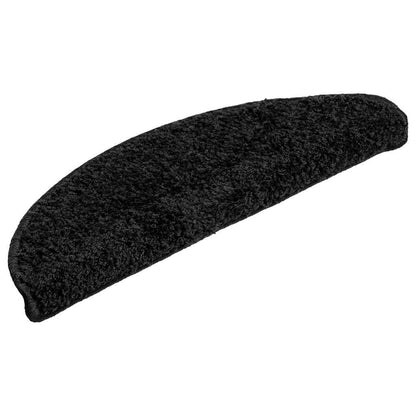 Stufenmatten 20 Stk. 56x17x3 cm Schwarz Halbrund