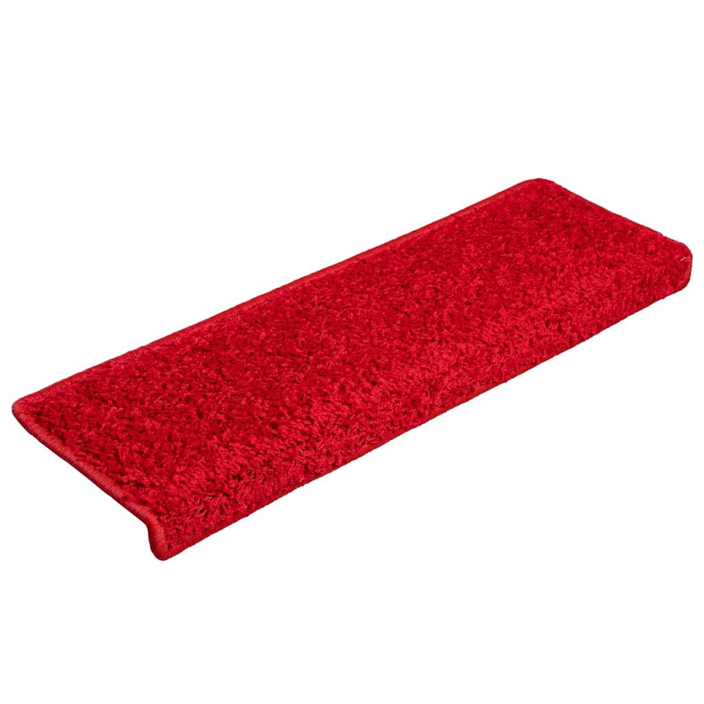 Stufenmatten 20 Stk. 65x21x4 cm Rot Rechteckiger Rand