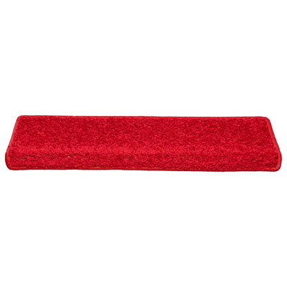 Stufenmatten 20 Stk. 65x21x4 cm Rot Rechteckiger Rand