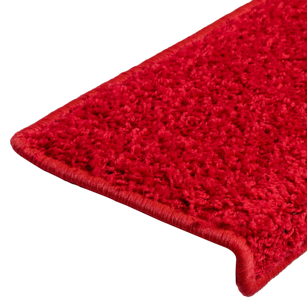 Stufenmatten 20 Stk. 65x21x4 cm Rot Rechteckiger Rand